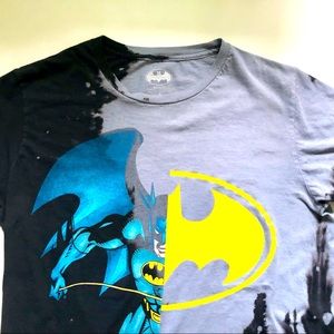 Batman Men’s Split Logo T-Shirt, SZ S, Like New